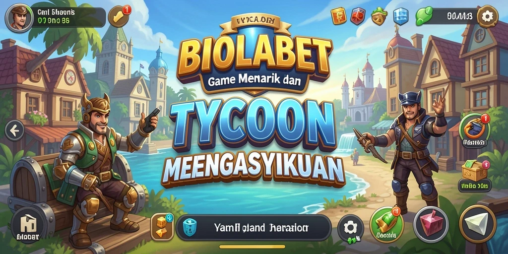 Tampilan menarik dari gameplay BIOLABET yang penuh strategi Tycoon.