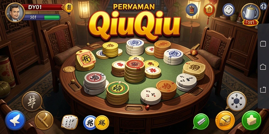 Screenshot DY01 menampilkan gameplay QiuQiu yang menarik.