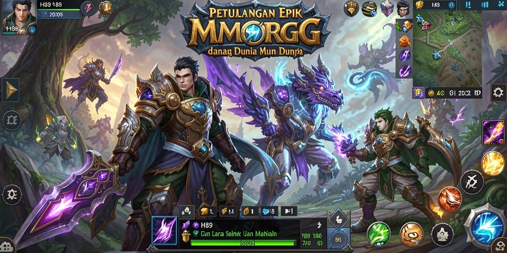 Tampilan gameplay H89 yang mendebarkan dalam dunia MMORPG.