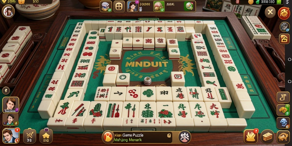 Gameplay seru di MNDUIT dengan grafis Mahjong yang menarik.