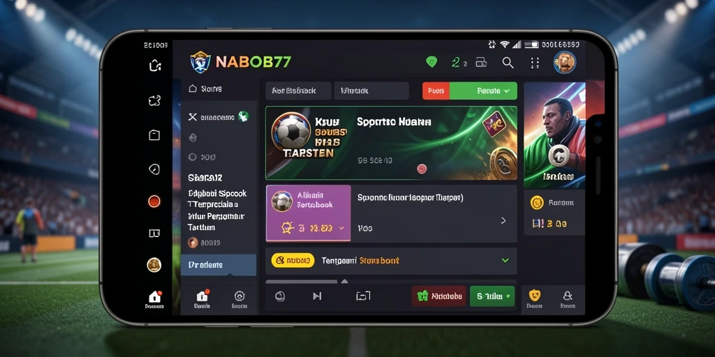 Tampilan gameplay taruhan olahraga NABOB77 yang dinamis dan menarik.