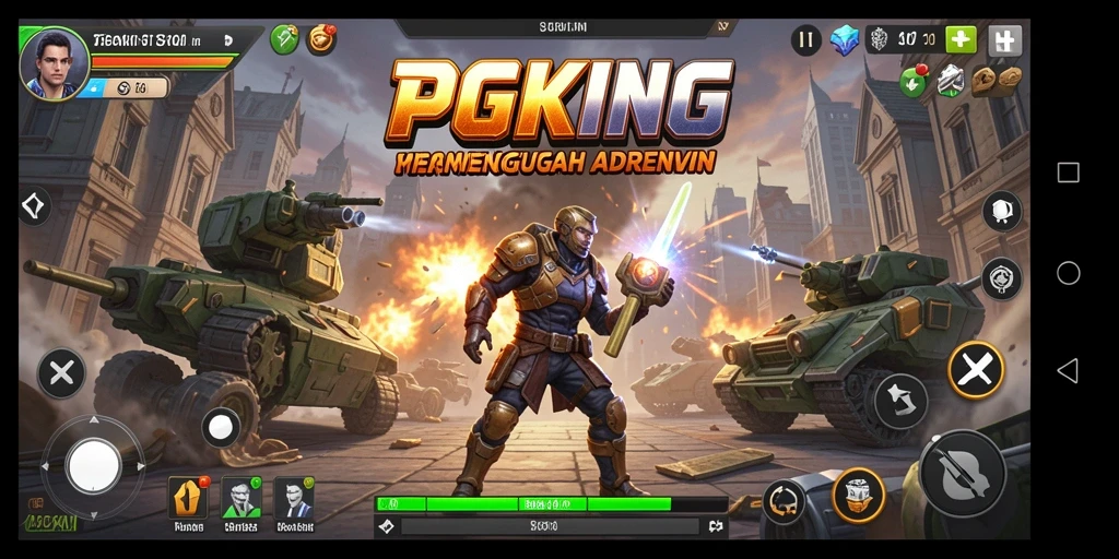 Tampilan gameplay strategis yang menampilkan aksi mendebarkan.