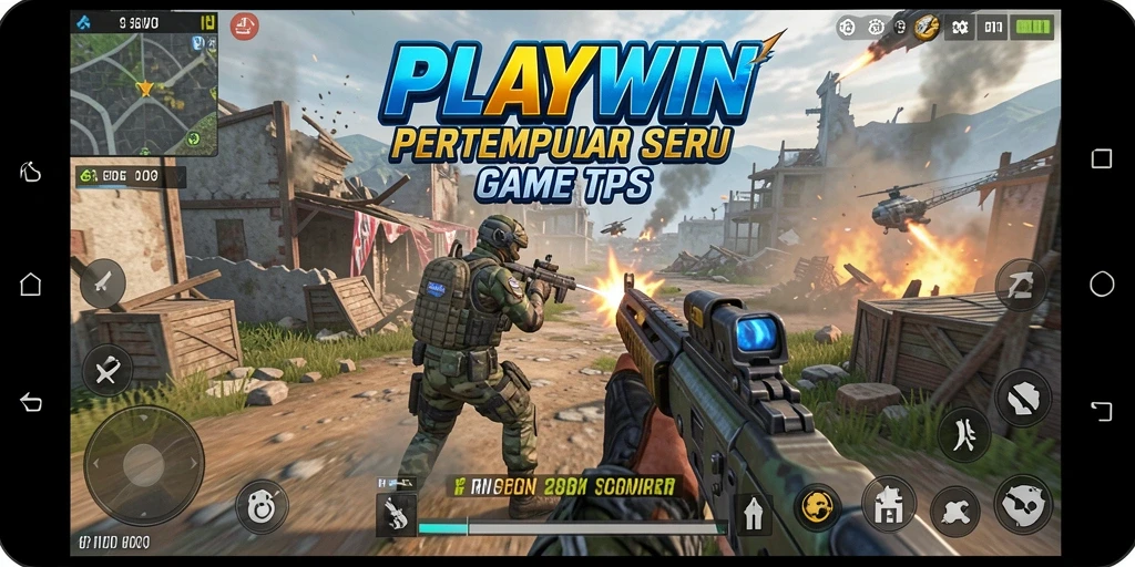 Tampilan aksi seru dari gameplay TPS di PLAYWIN.