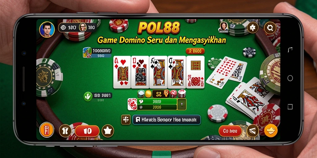 Tampilan gameplay Domino yang mendebarkan di POL88.