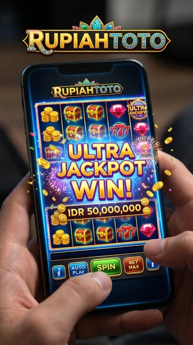 Tampilan utama aplikasi rupiahtoto yang menarik dan informatif.